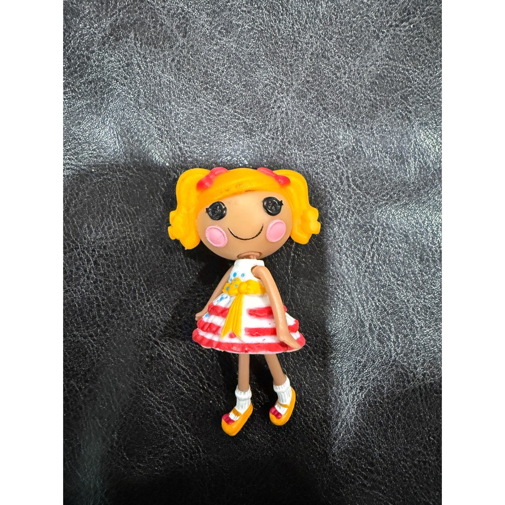 Lalaloopsy Mini‎ Figure Doll Lot Blonde Girl Mermaid Blonde Hair Red Dress
